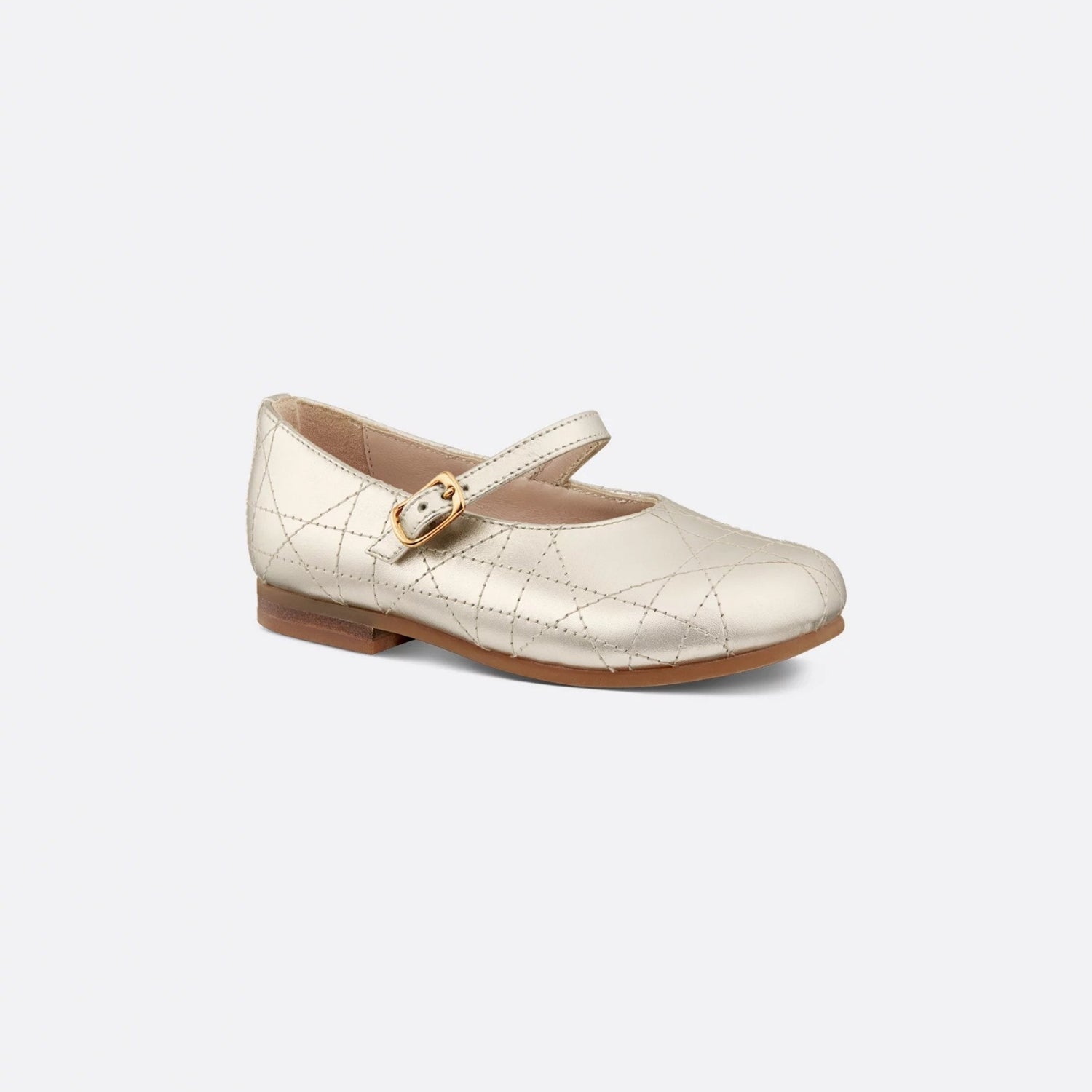 Baby Ballet Flat Cannage Calfskin