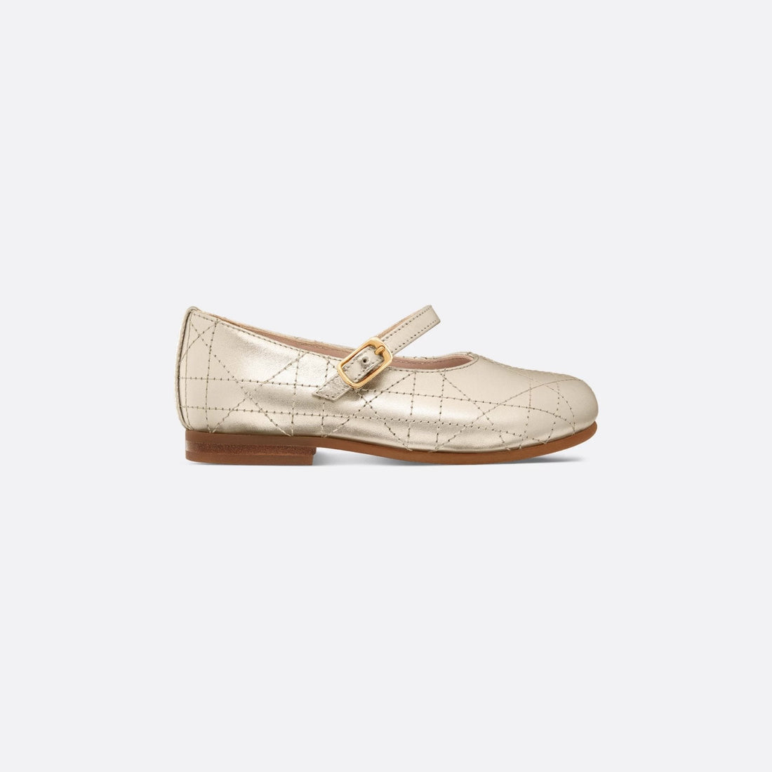 Baby Ballet Flat Cannage Calfskin