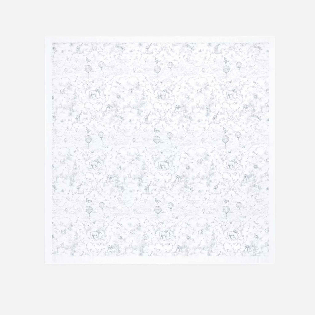 Baby Blanket White Cotton Knit