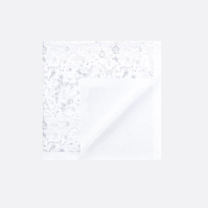 Baby Blanket White Cotton Knit