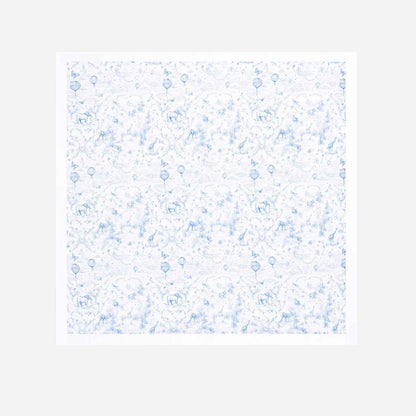 Baby Blanket White Cotton Knit