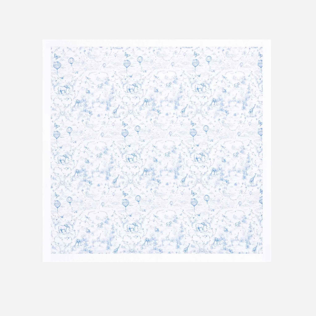 Baby Blanket White Cotton Knit