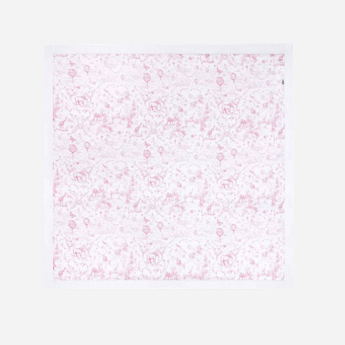 Baby Blanket White Cotton Knit