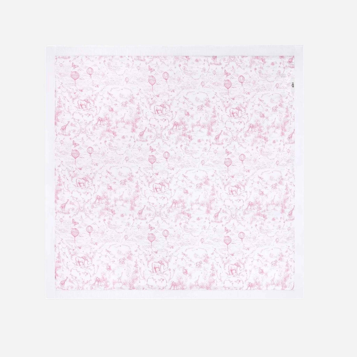 Baby Blanket White Cotton Knit