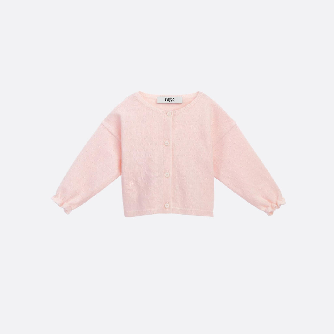 Baby Cardigan Pale Pink Wool and Cashmere Knit
