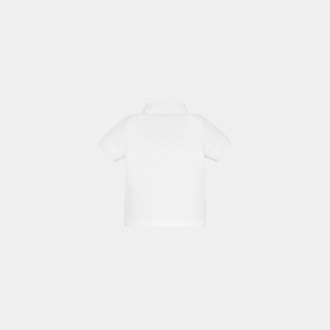 Baby CD Icon Polo Shirt White Cotton Pique