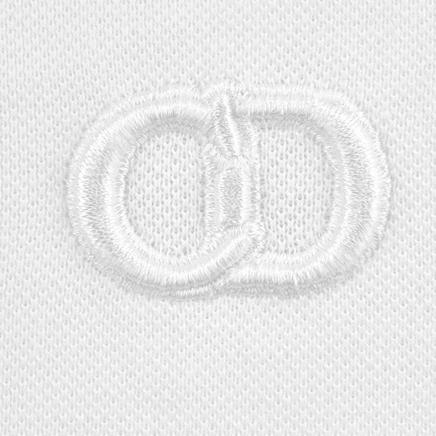 Baby CD Icon Polo Shirt White Cotton Pique