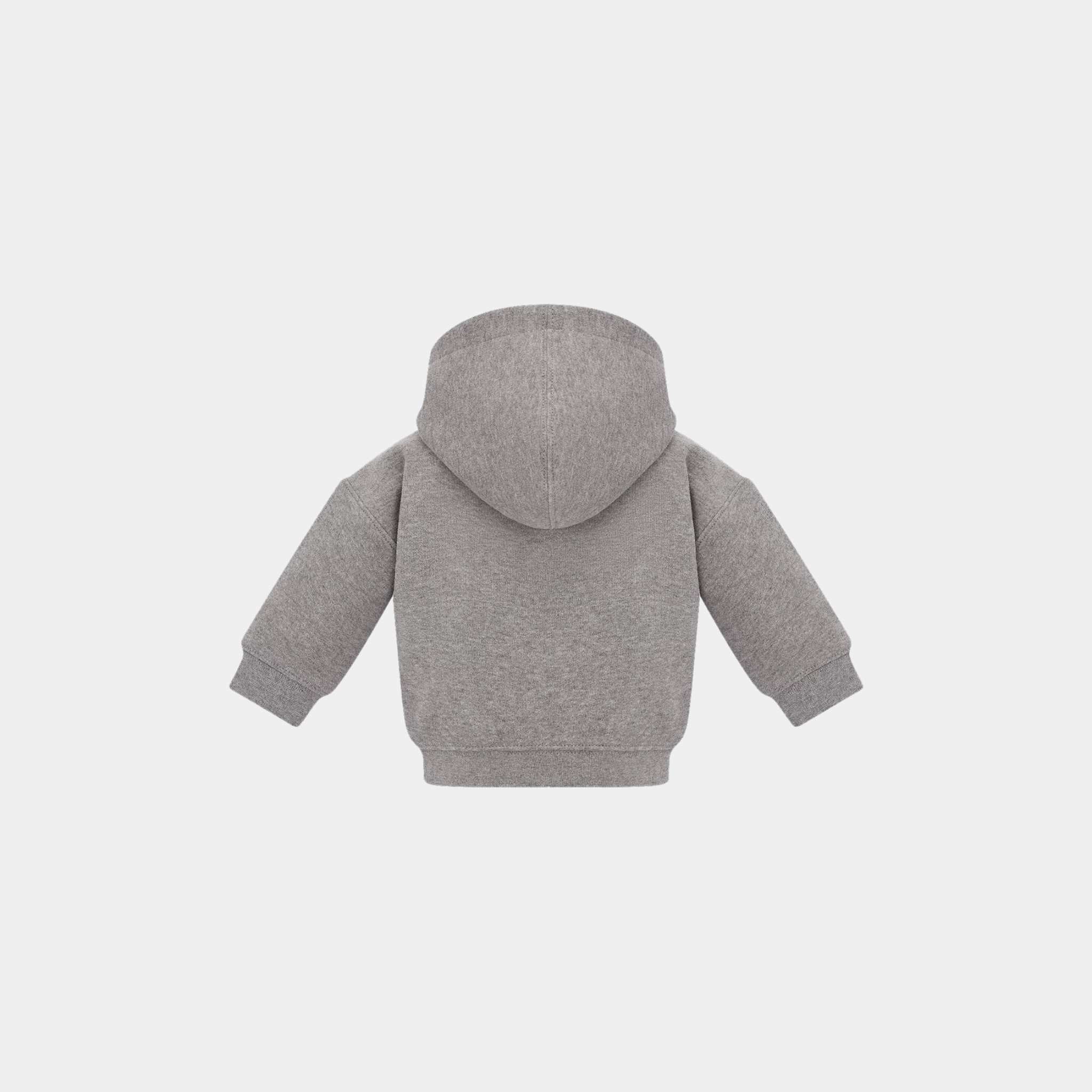 Baby Christian Dior Couture Zipped Hoodie Cotton Fleece