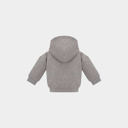 Baby Christian Dior Couture Zipped Hoodie Cotton Fleece