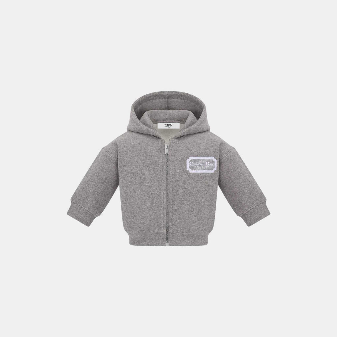 Baby Christian Dior Couture Zipped Hoodie Cotton Fleece
