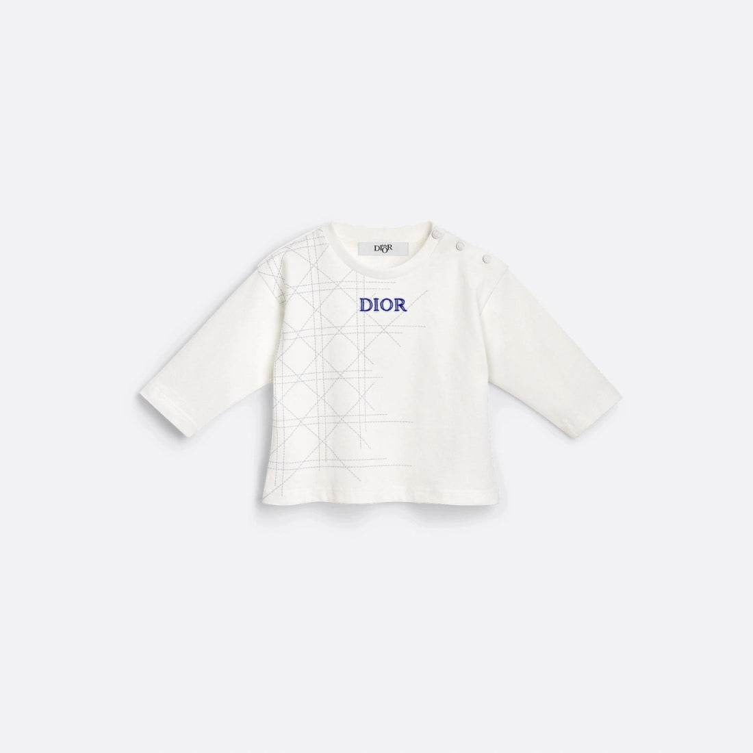 Baby Long-Sleeved T-Shirt Ivory Cotton Jersey
