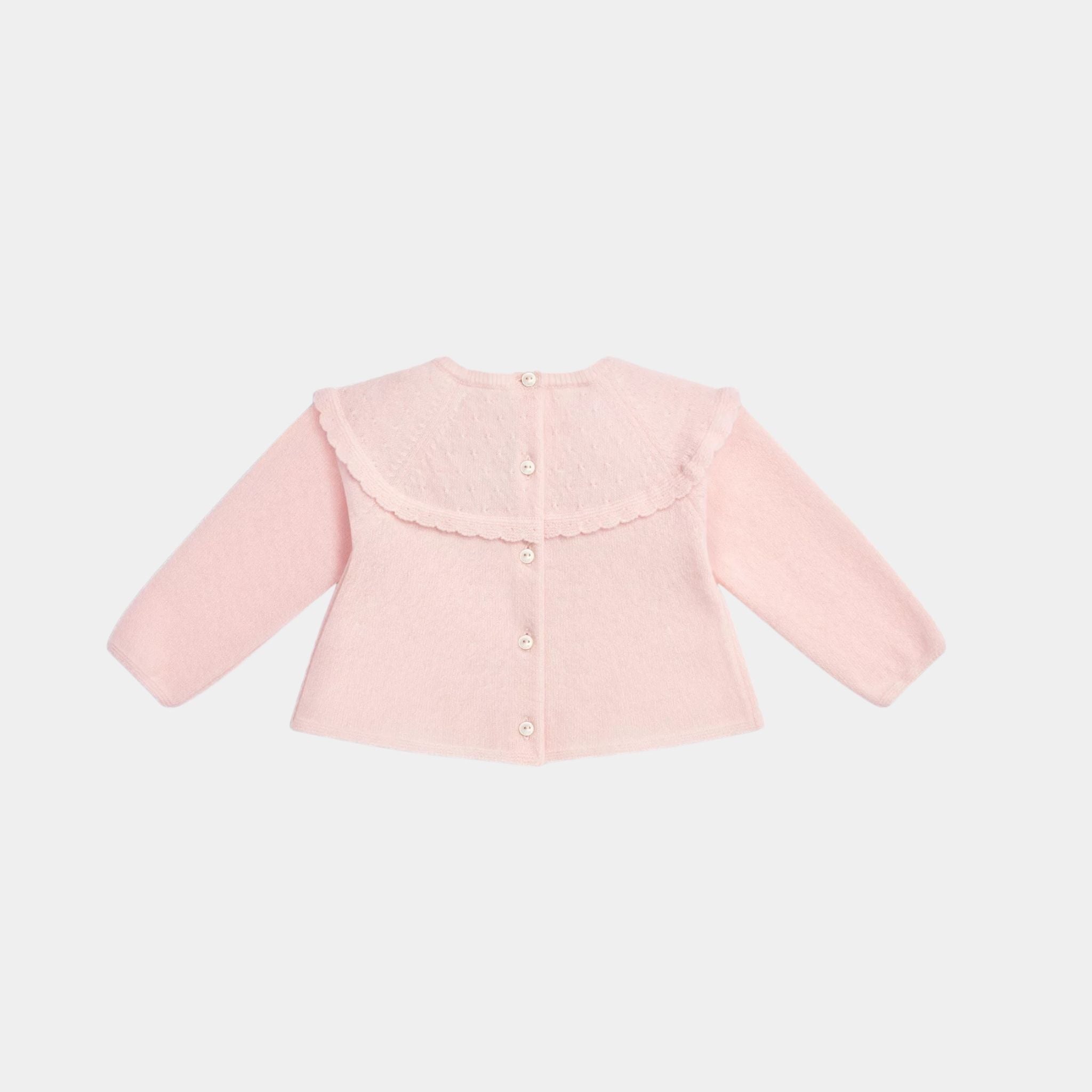 Baby Outfit Pale Pink Wool and Cashmere Knit