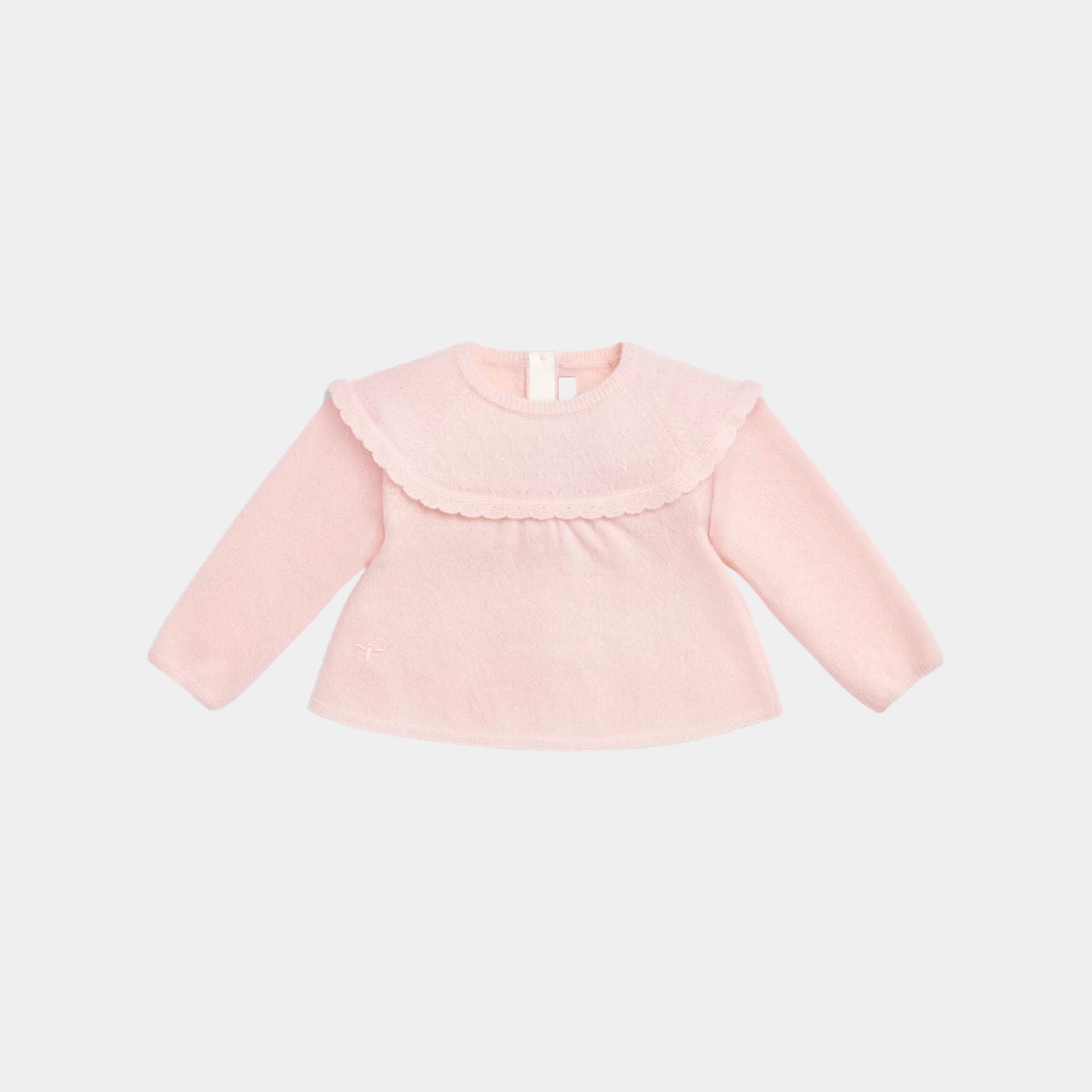 Baby Outfit Pale Pink Wool and Cashmere Knit