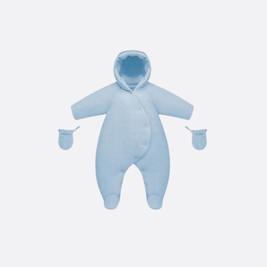 Baby Pilot Onesie Sky Blue Cannage Cotton Jersey