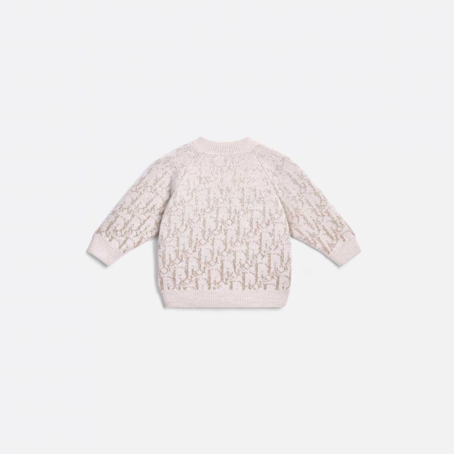 Baby Sweater Wool Knit with Dior Oblique Jacquard