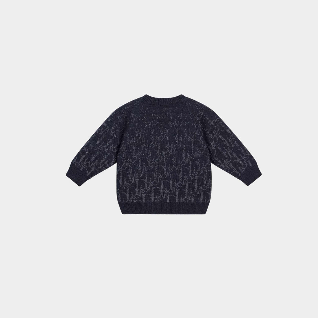 Baby Sweater Wool Knit with Dior Oblique Jacquard