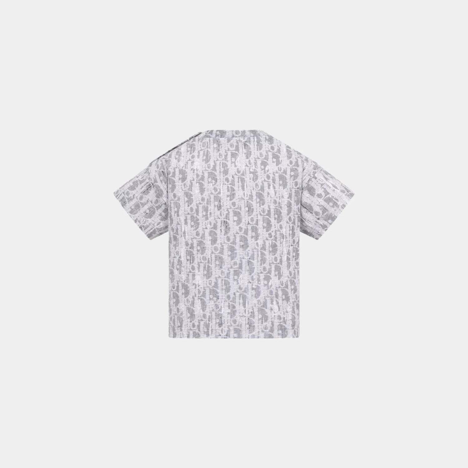 Baby T-Shirt Gray Dior Oblique Cotton Jersey with Camouflage Effect