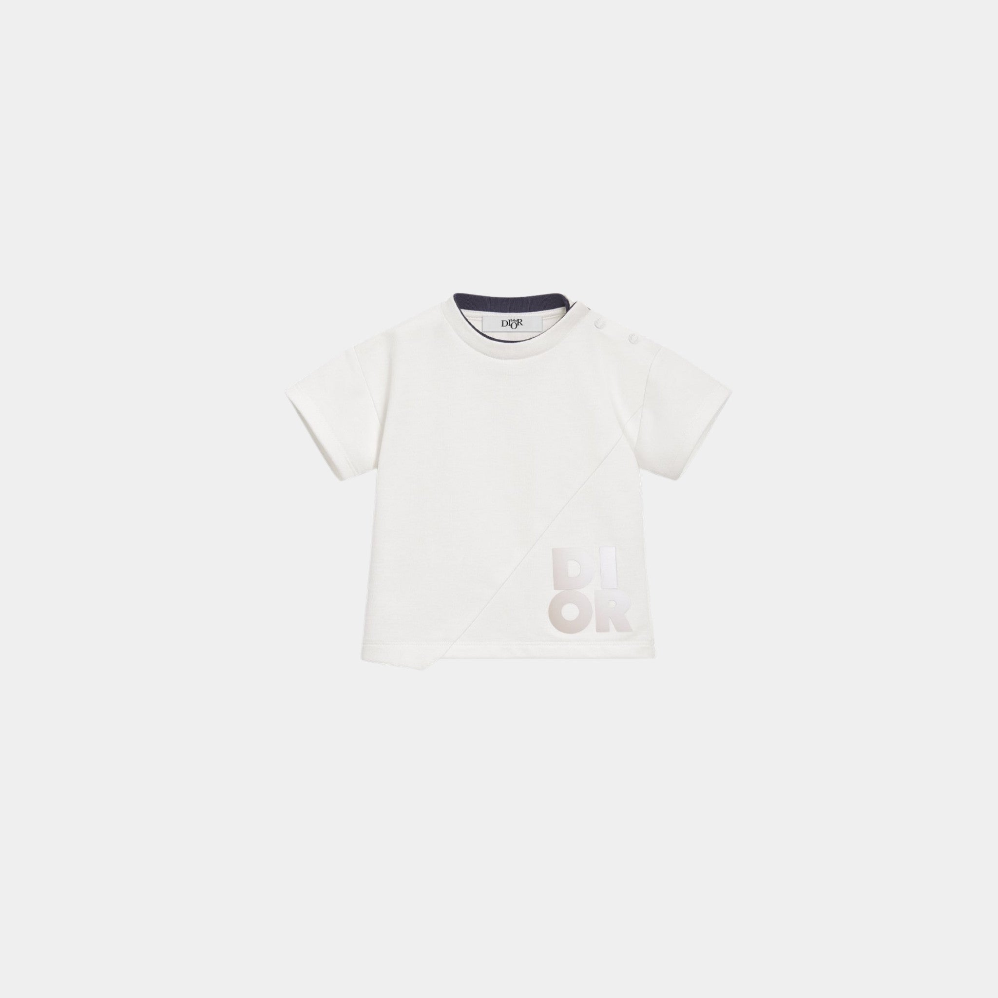 Baby T-Shirt Ivory Cotton Jersey