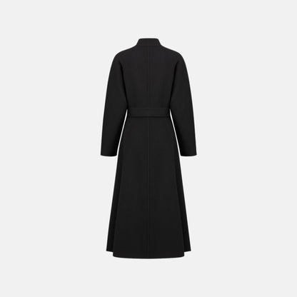 Belted Coat In Virgin Wool And Cashmere