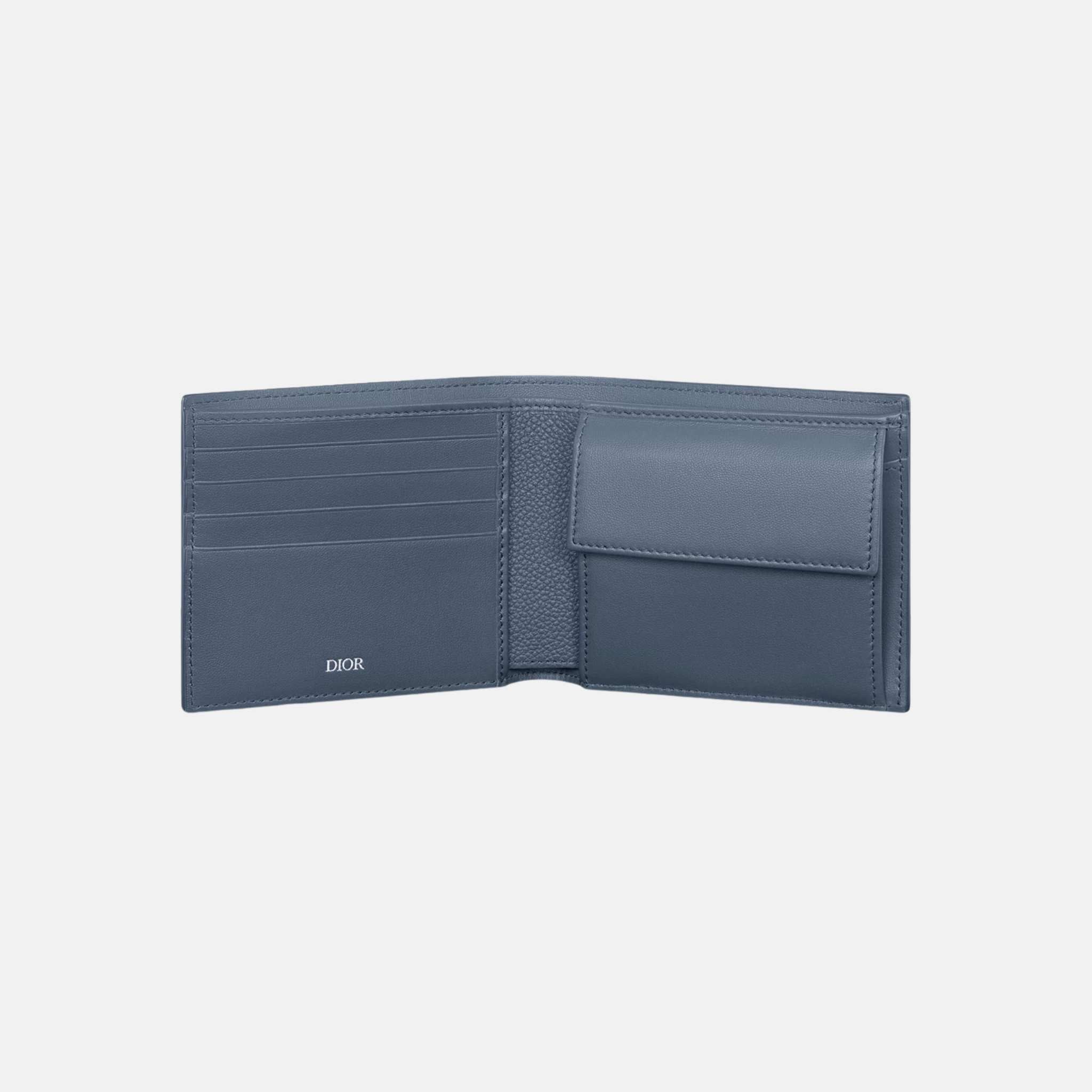 Bifold Wallet In Gravity Outline Leather