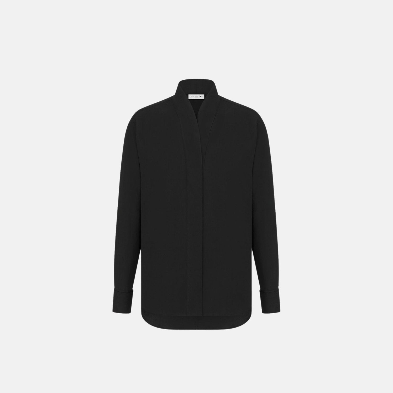 Blouse In Cotton Poplin With Long Sleeves