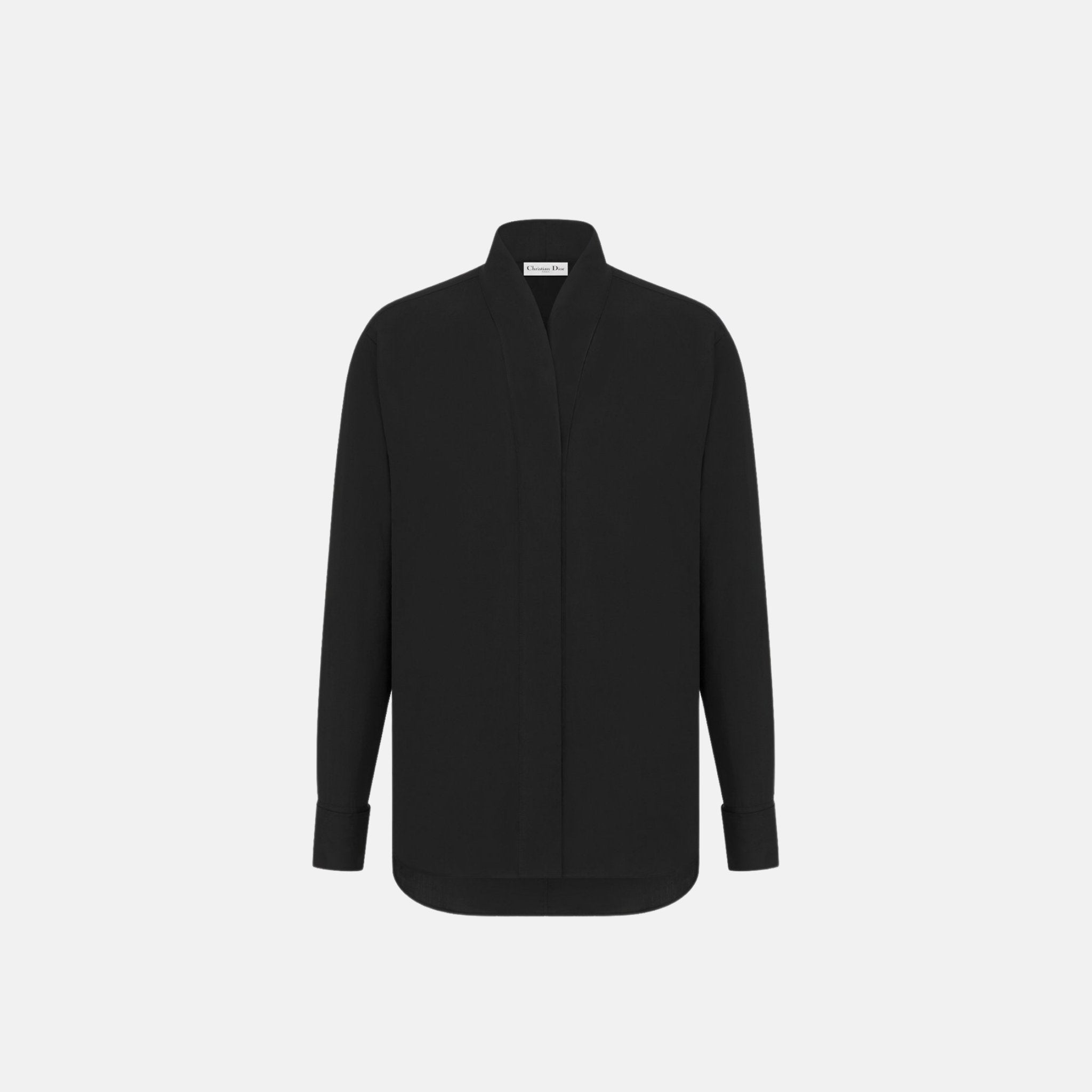 Blouse In Cotton Poplin With Long Sleeves