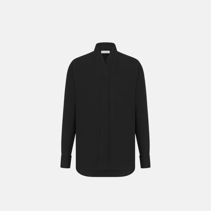 Blouse In Cotton Poplin With Long Sleeves