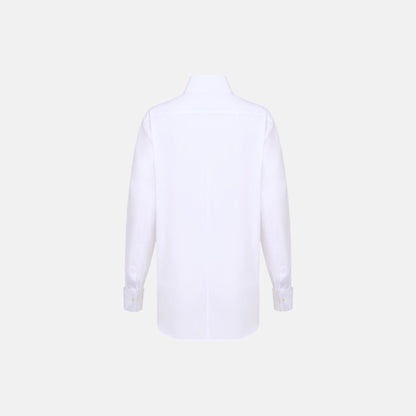 Blouse In Cotton Poplin With Long Sleeves