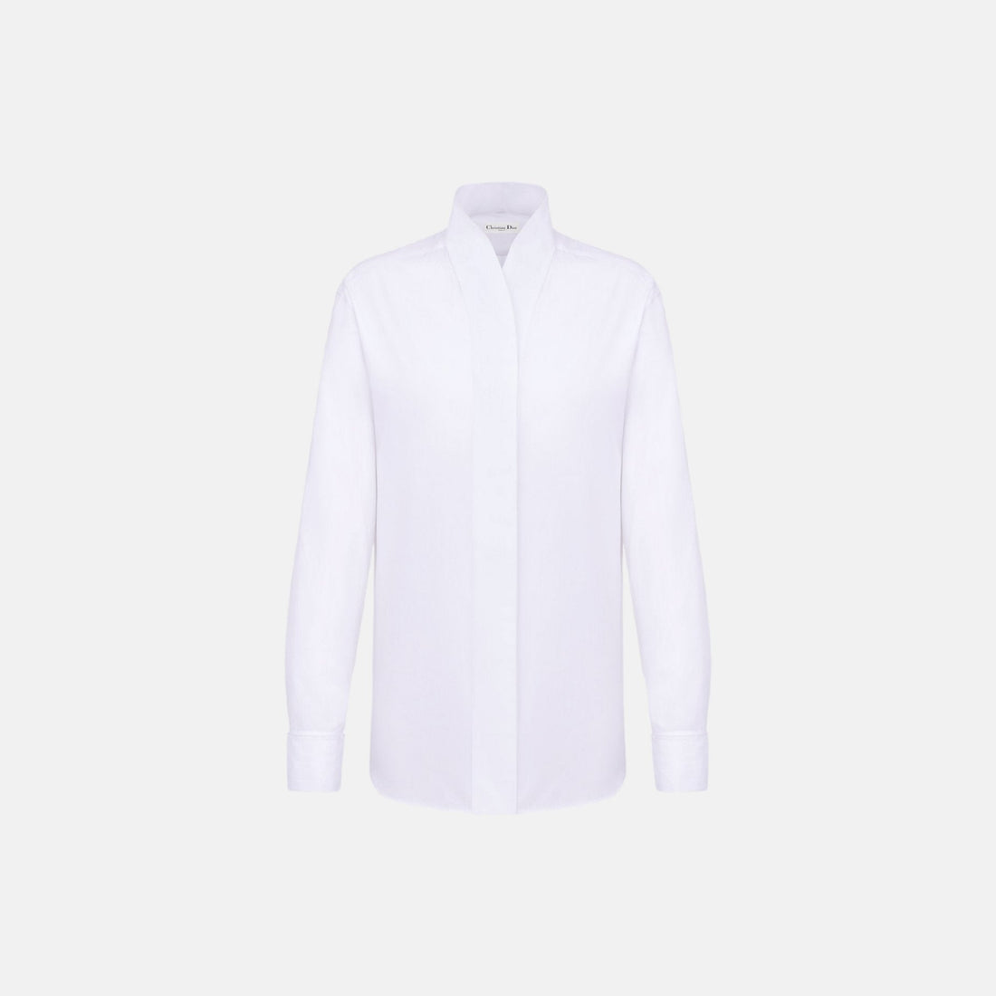 Blouse In Cotton Poplin With Long Sleeves