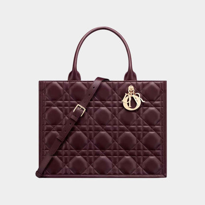 Book Tote Medium Bag Macrocannage Calfskin