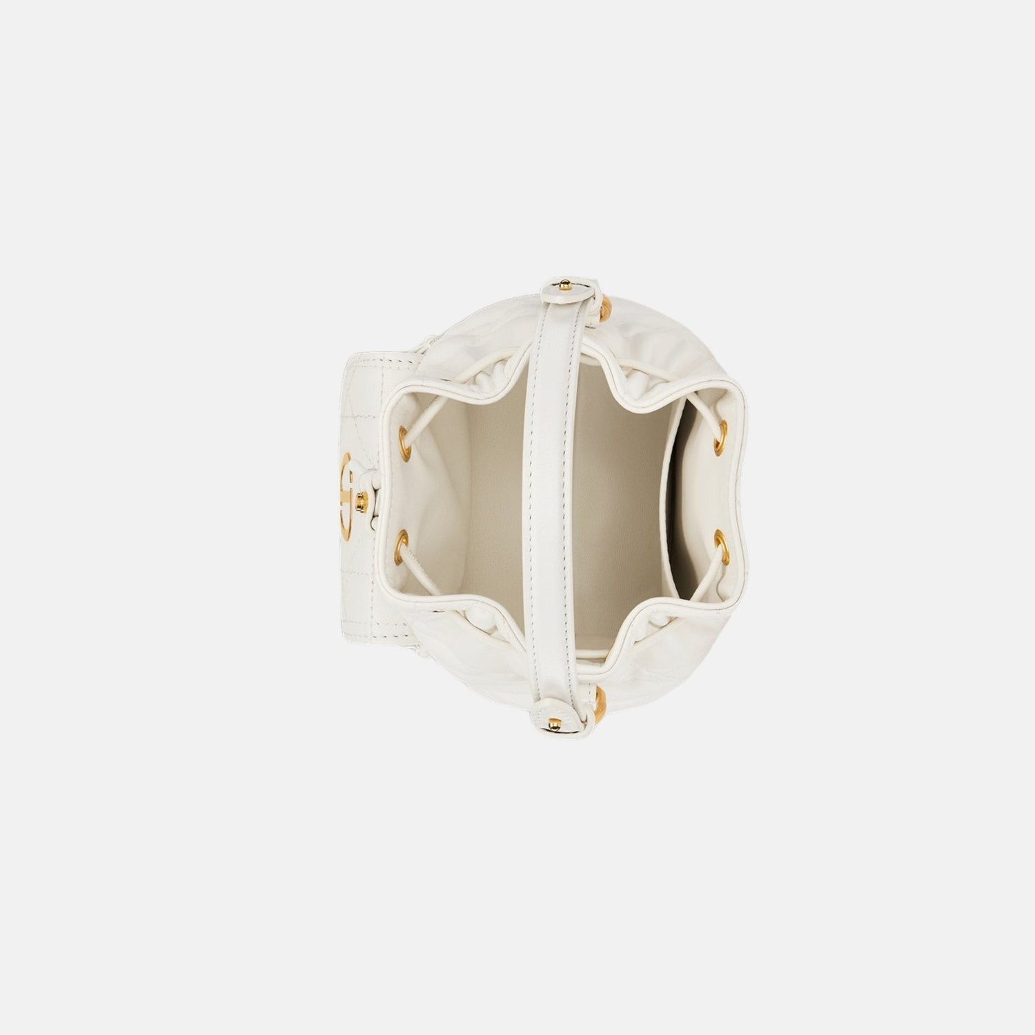 Dior Caro Nano Bucket Bag In Macrocannage Lambskin