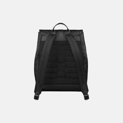Daily Backpack with Flap in Gravity and Grained Calfskin