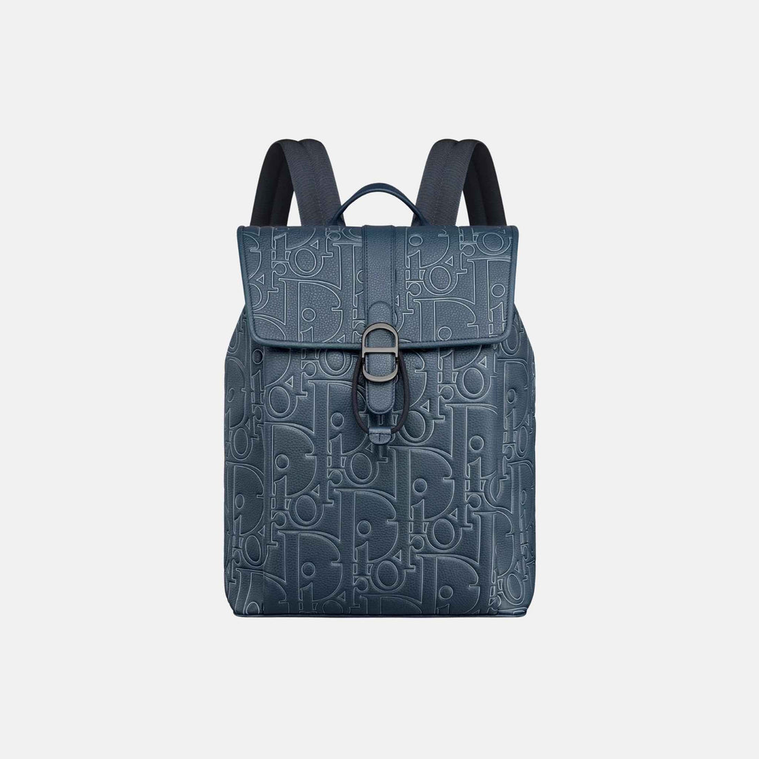 Daily Backpack with Flap in Outline and Grained Calfskin
