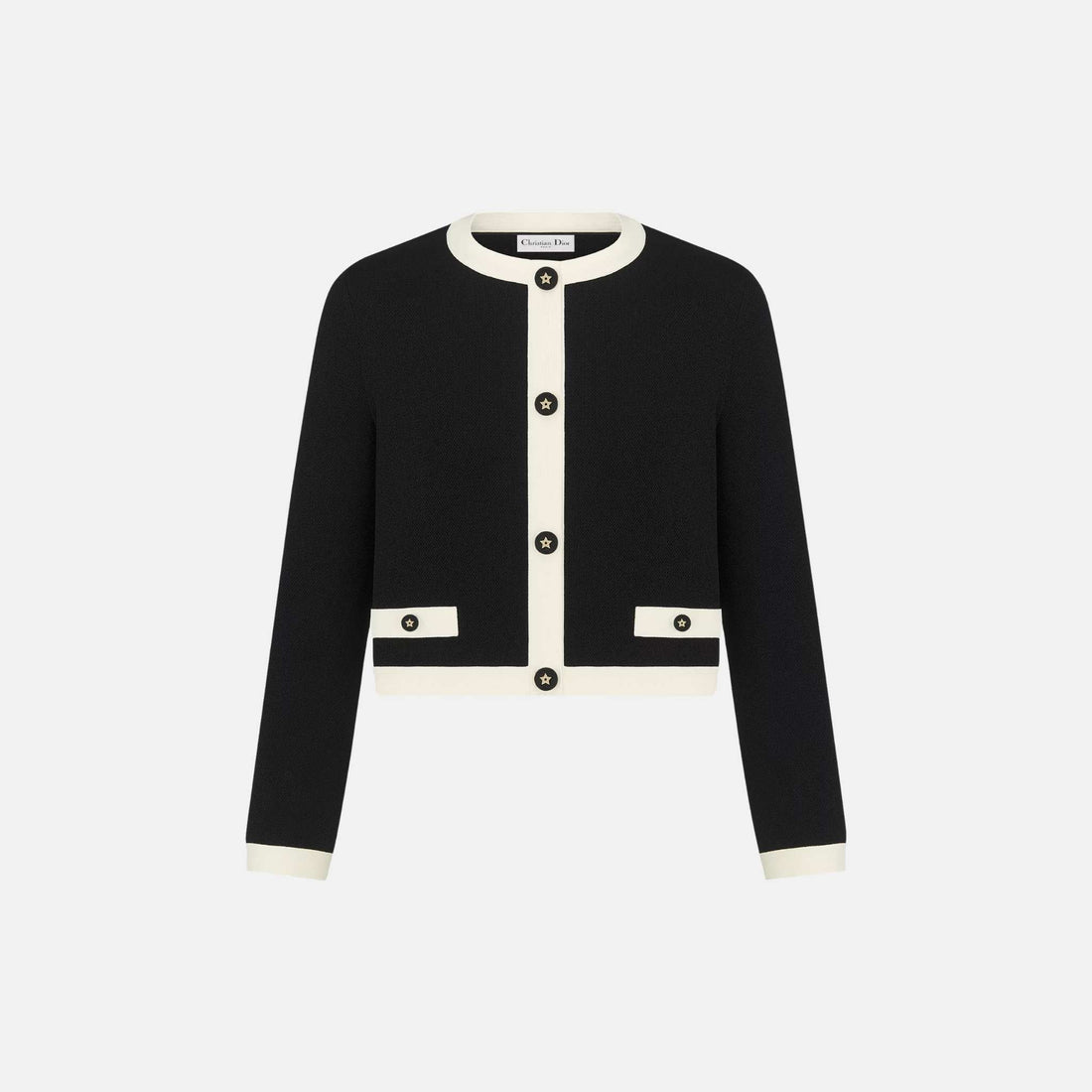 Dioriviera Cropped Jacket In Technical Knit
