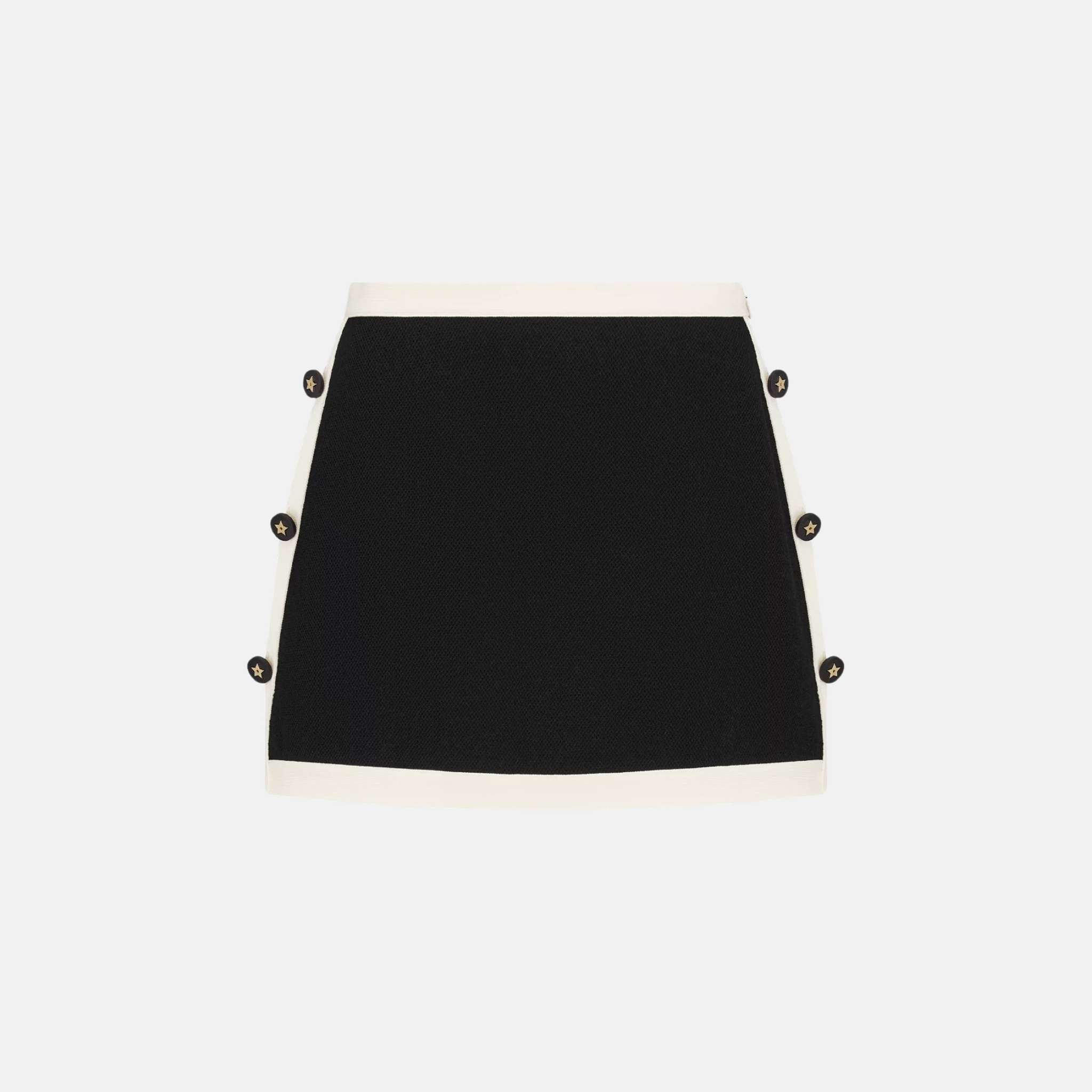 Dioriviera Mini Straight Skirt In Technical Knit