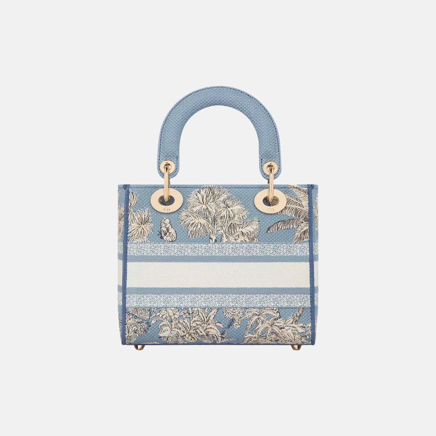 Dioriviera Small Lady D-Lite Bag in Toile de Jouy Palms