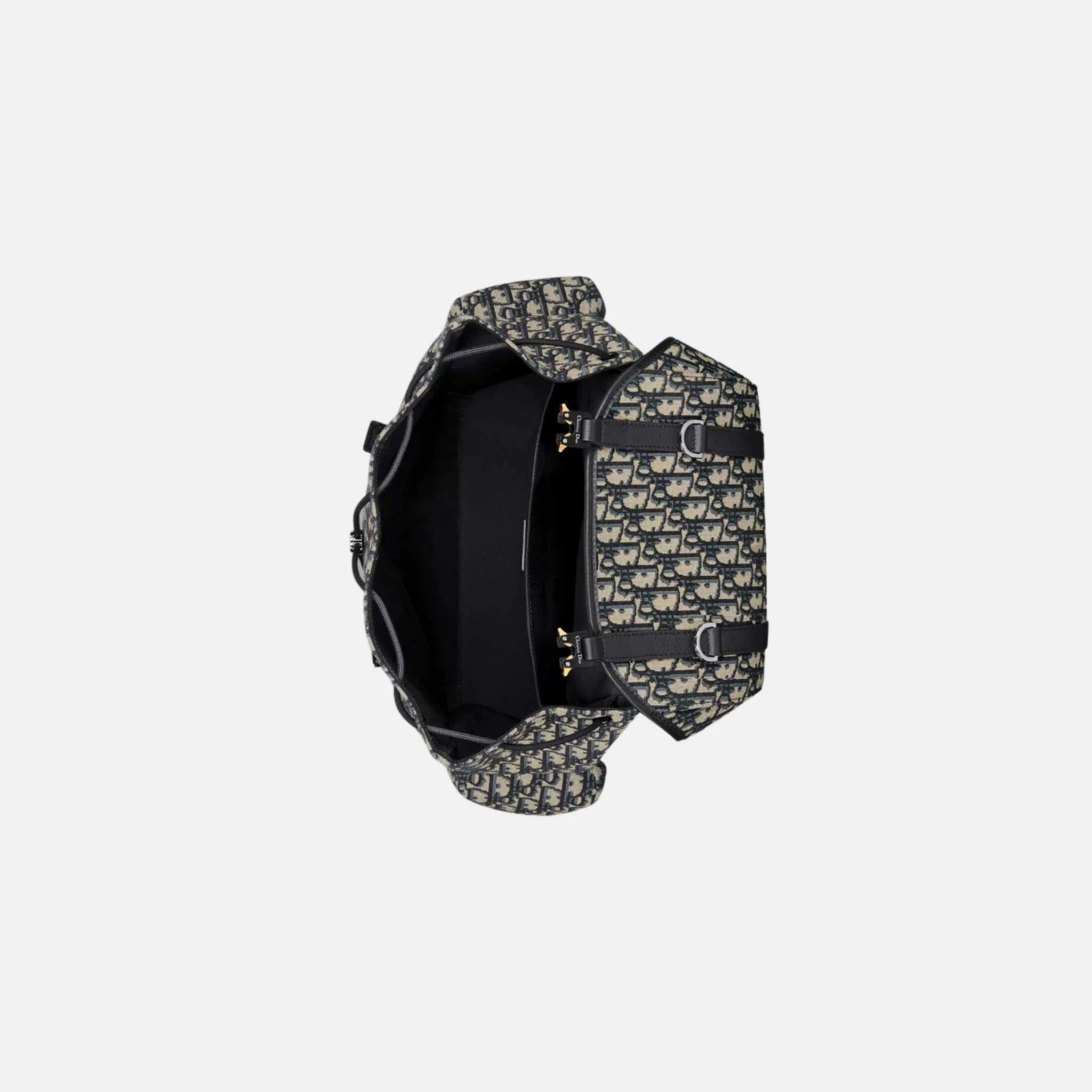 Hit The Road Flap Backpack in Calfskin and Jacquard