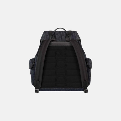 Hit The Road Flap Backpack in Calfskin and Jacquard