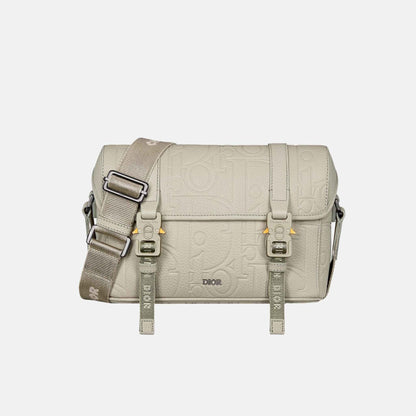 Hit The Road Messenger Bag In Gravity Leather