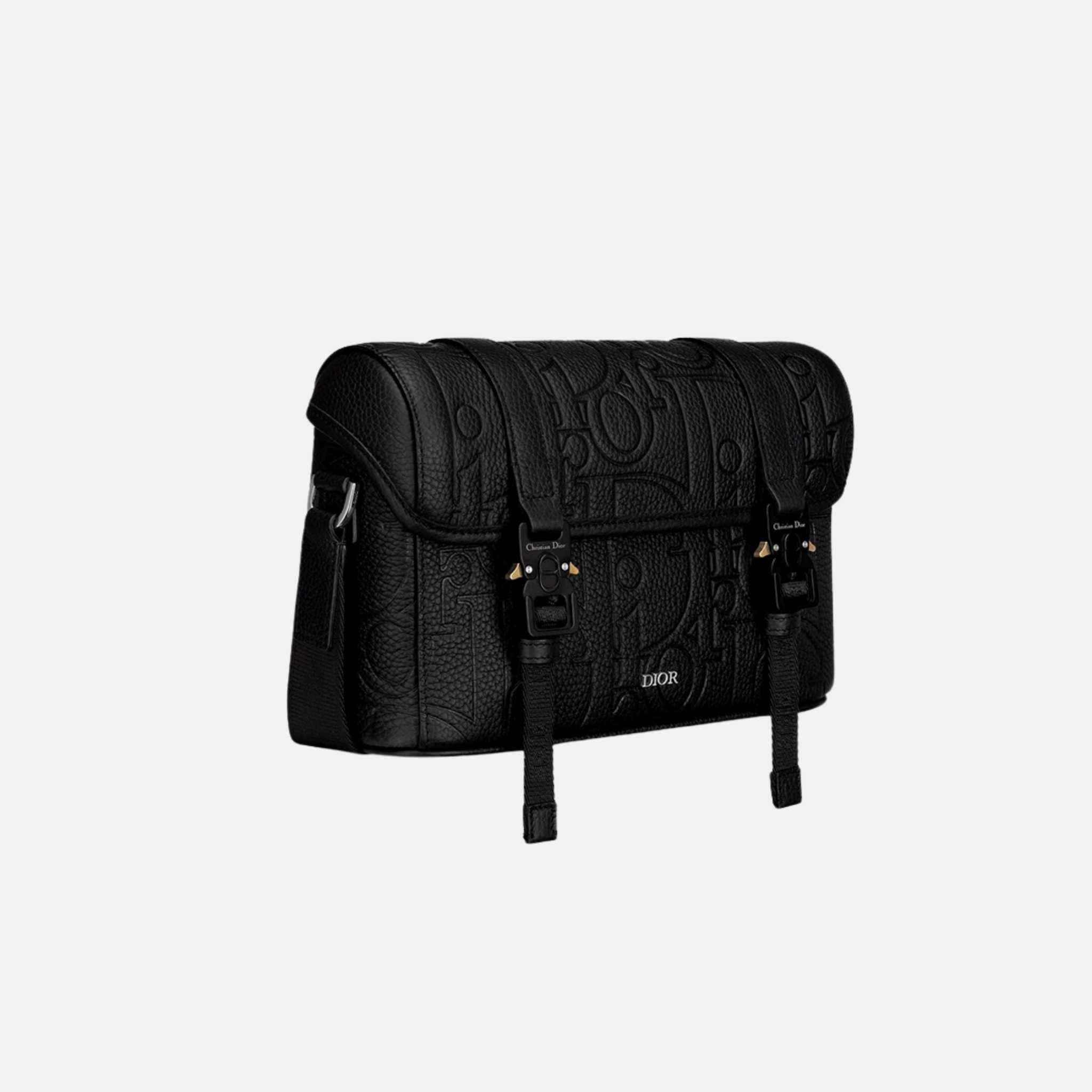 Hit The Road Messenger Bag In Gravity Leather