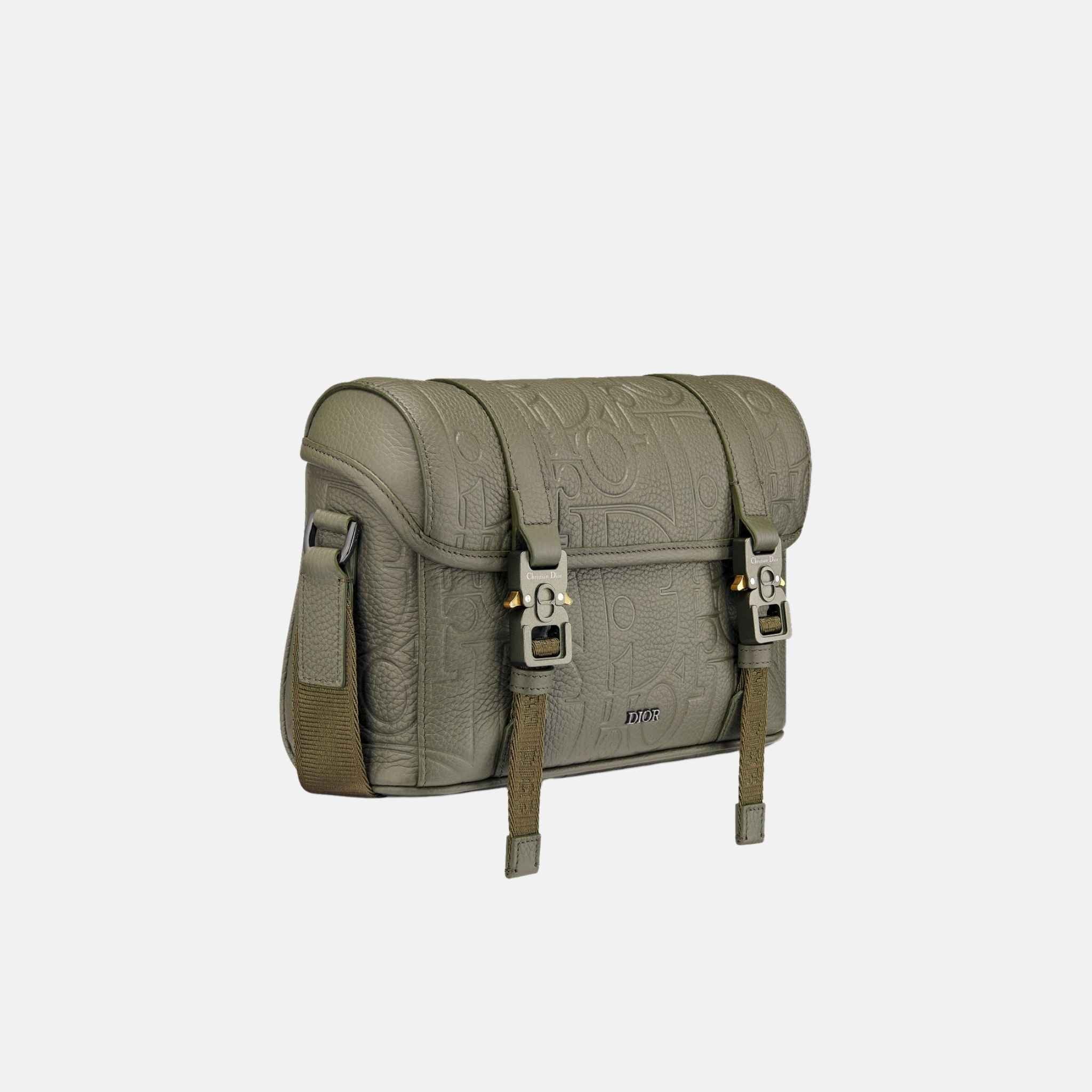 Hit The Road Messenger Bag In Gravity Leather