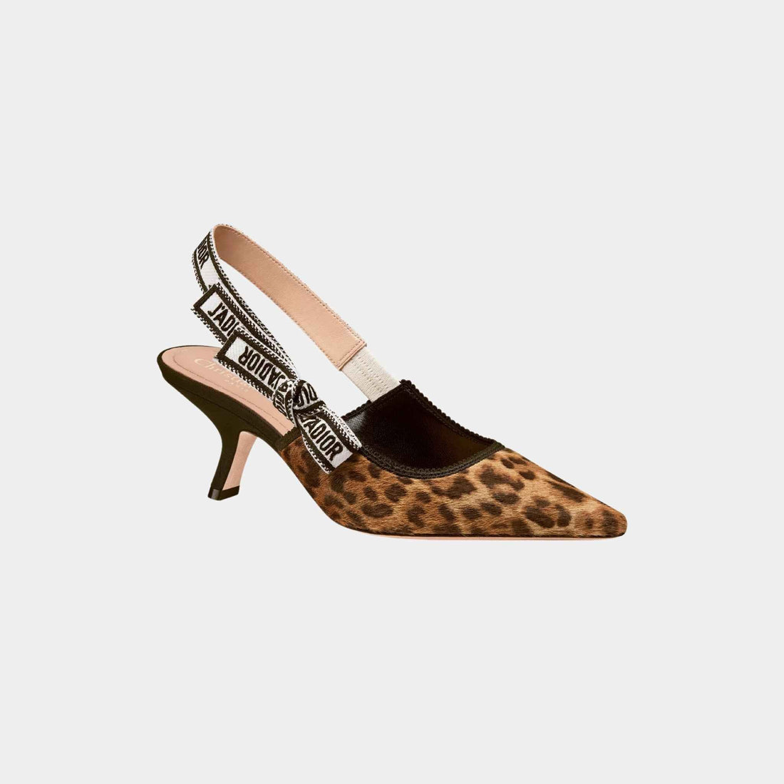 JAdior Slingback Pump Heels Camel Pony Hair Calfskin