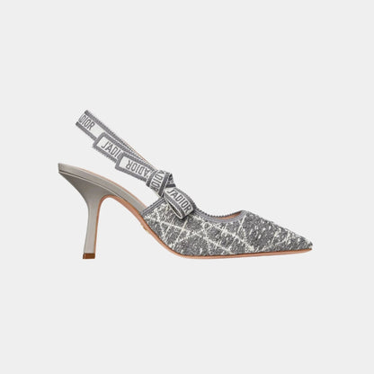 J Adior Slingback Pumps Tweed with Cannage Pattern