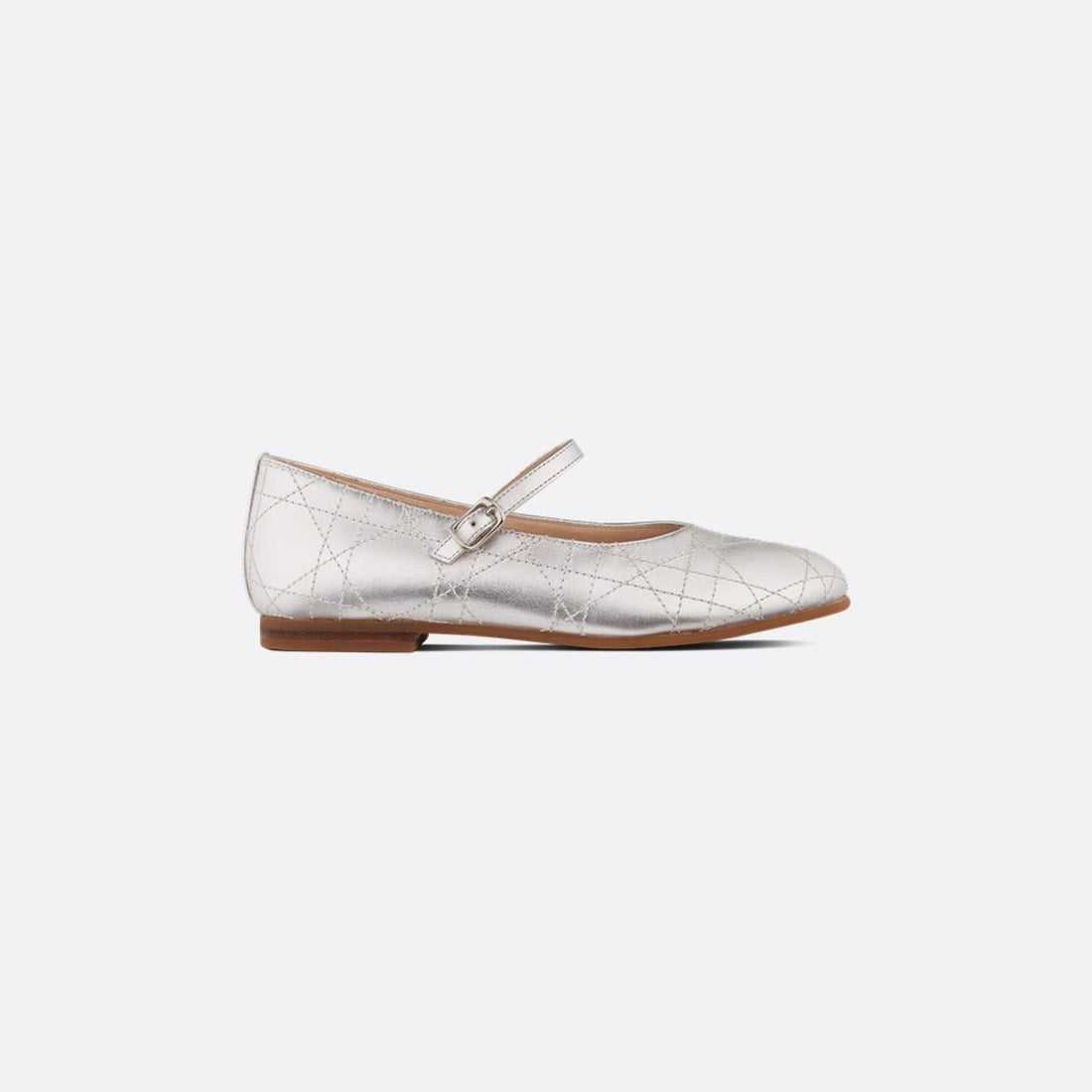 Kids Ballet Flat Cannage Calfskin