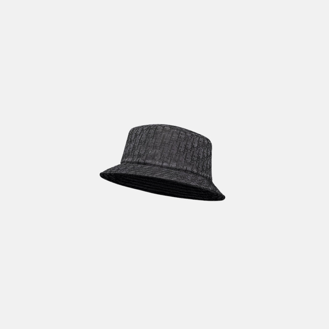 Kids Bucket Hat Black Dior Oblique Technical Jacquard