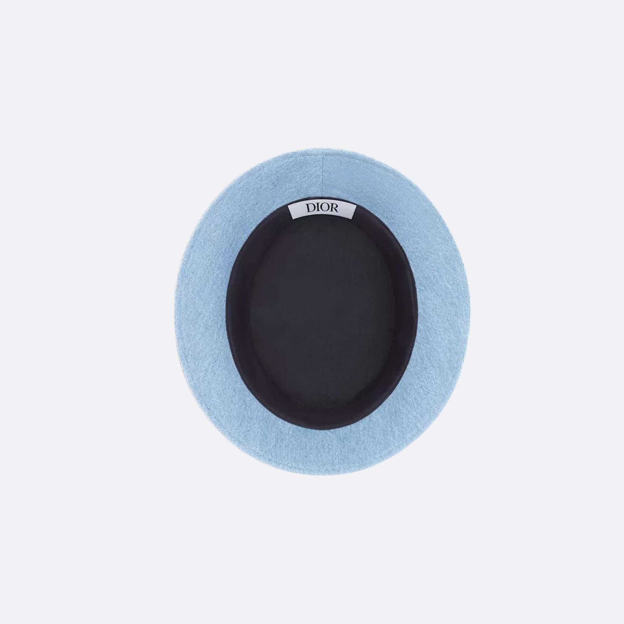 Kids Bucket Hat Blue Cotton Denim