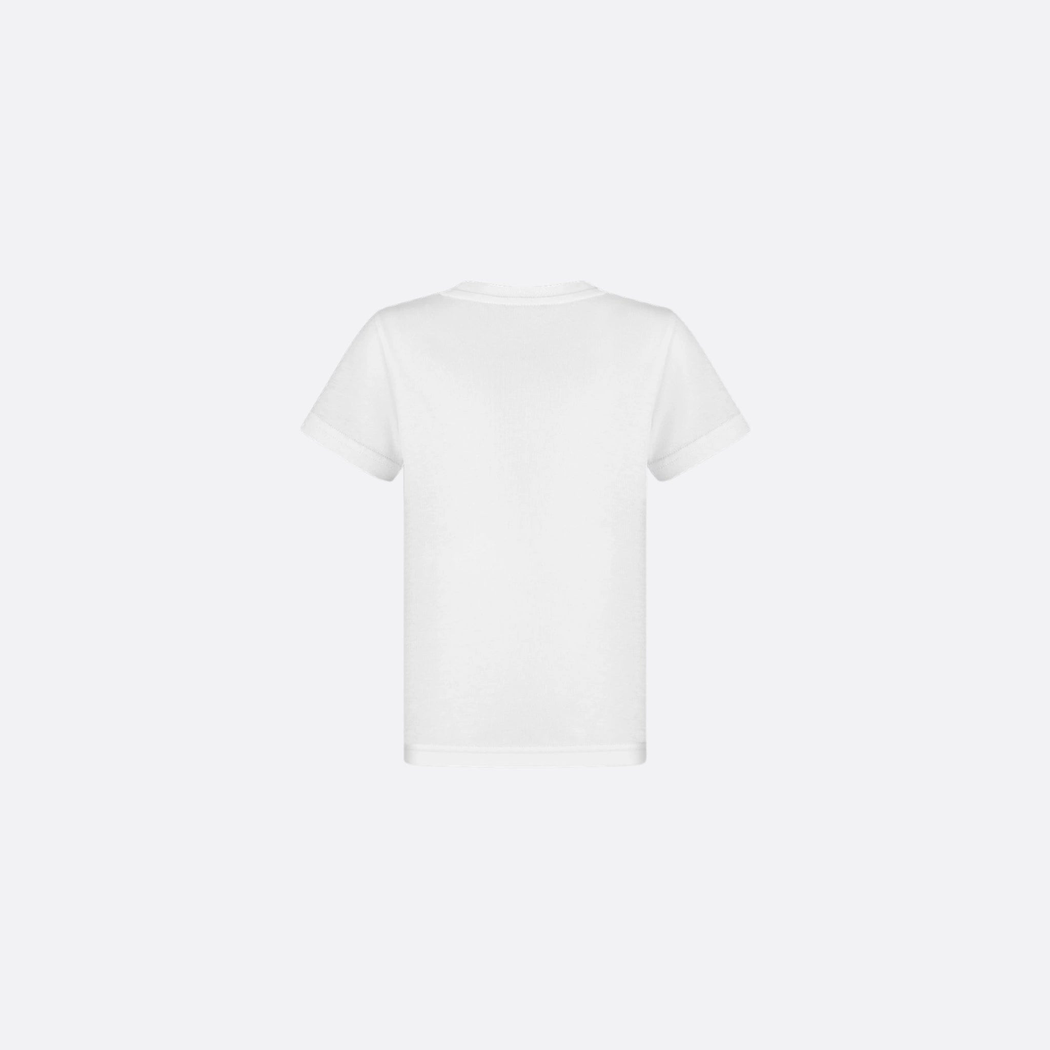 Kids CD Icon T-Shirt White Cotton Jersey