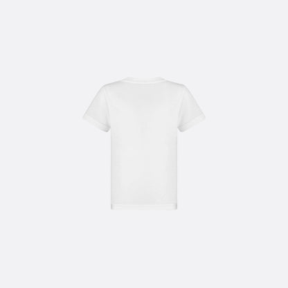 Kids CD Icon T-Shirt White Cotton Jersey