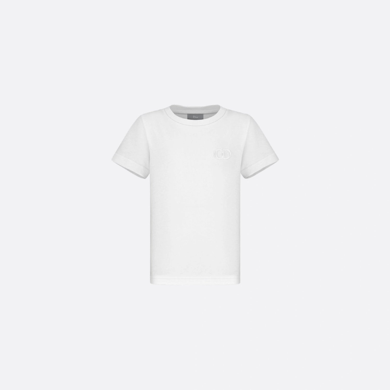 Kids CD Icon T-Shirt White Cotton Jersey