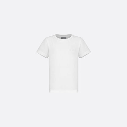 Kids CD Icon T-Shirt White Cotton Jersey